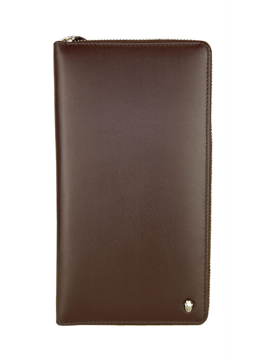Cavalli Class Sophisticated Brown Leather Wallet