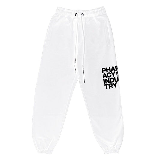Pharmacy Industry Chic White Logo Print Tracksuit Trousers
