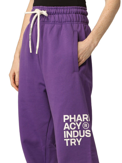 Pharmacy Industry Purple Cotton Jeans & Pant