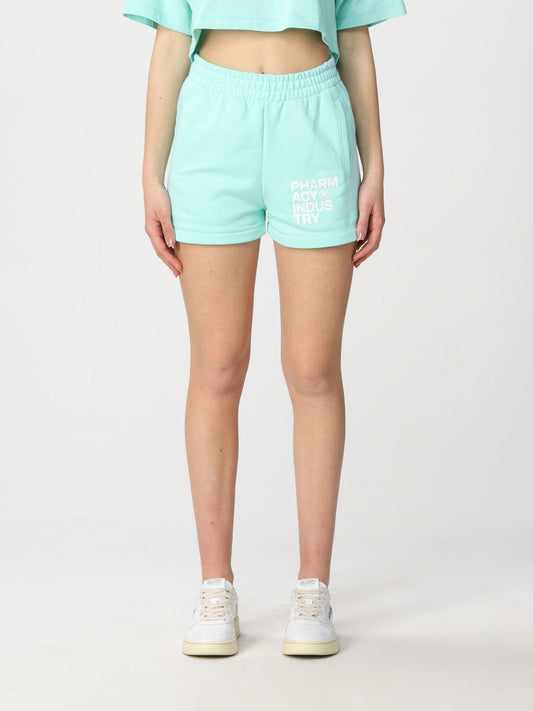 Pharmacy Industry Chic Green Cotton Shorts - Casual Luxury Wear