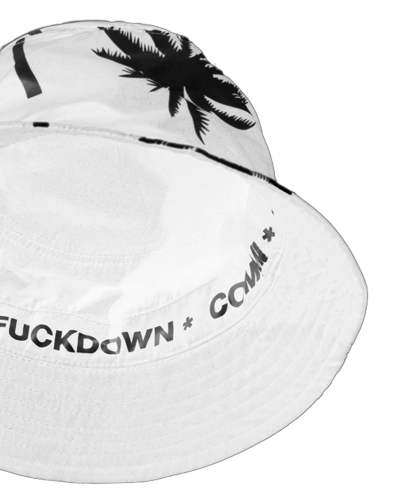 Comme Des Fuckdown White Polyester Hat