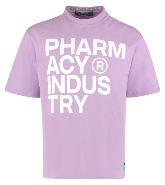 Pharmacy Industry Chic Purple Logo Tee for Trendsetters