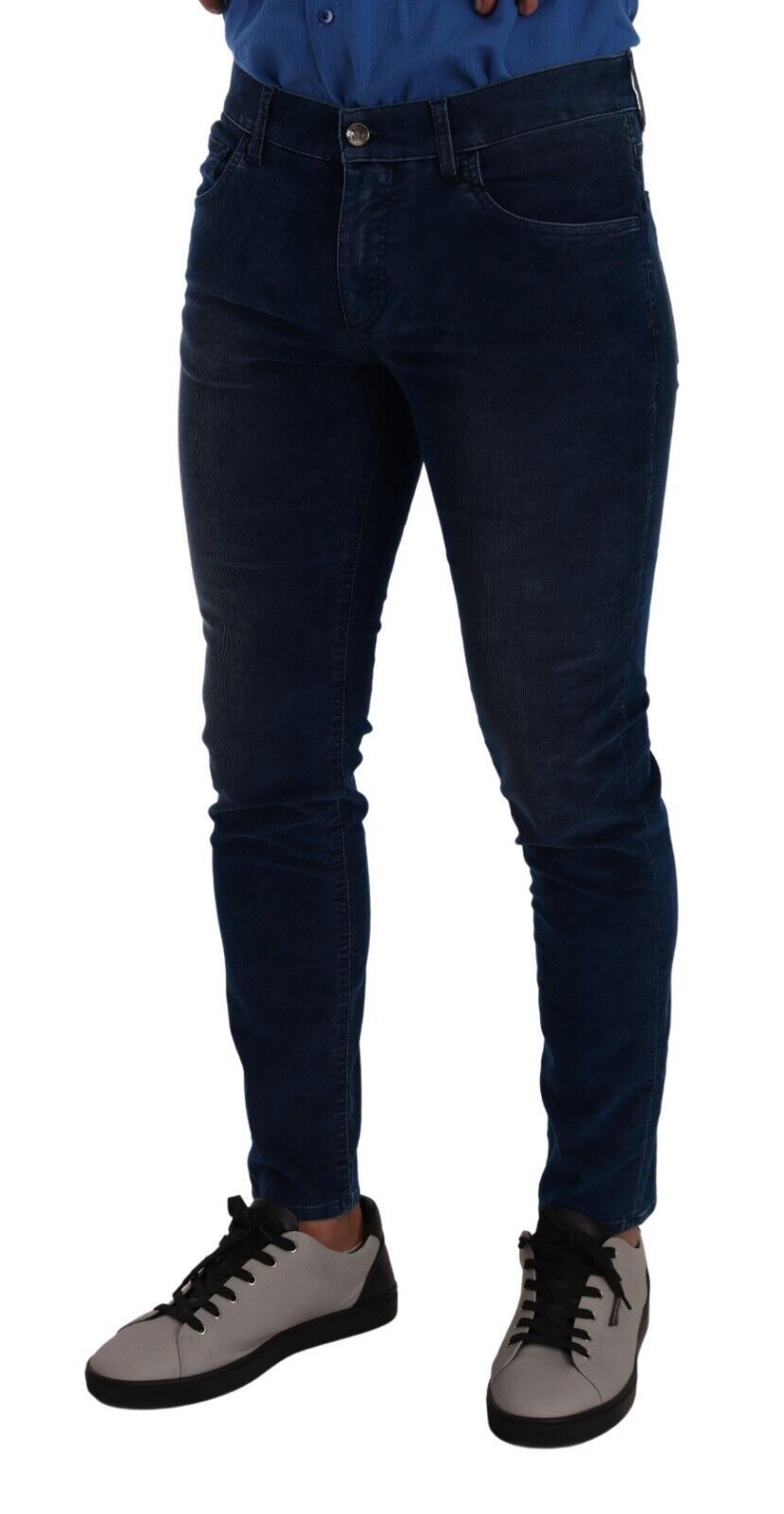 Dolce & Gabbana Blue Slim Fit Cotton Skinny Denim Trouser Jeans