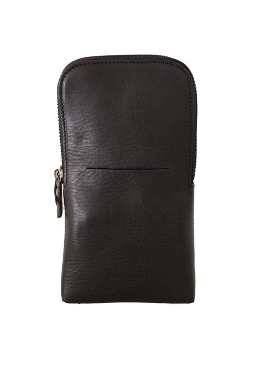 Dolce & Gabbana Elegant Black Leather Double-Strap Multi Kit