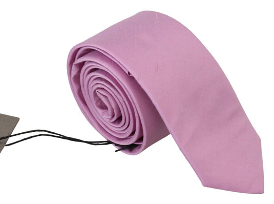 Daniele Alessandrini Elegant Silk Men's Tie in Pink