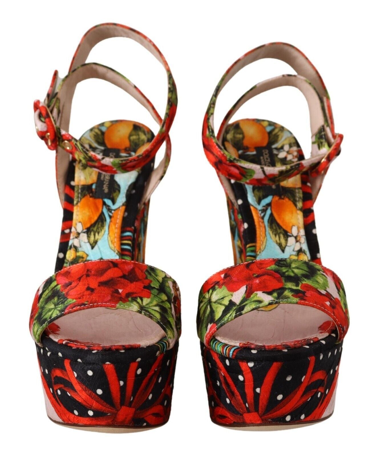 Dolce & Gabbana Elevate Your Step in Multicolor Brocade Heels