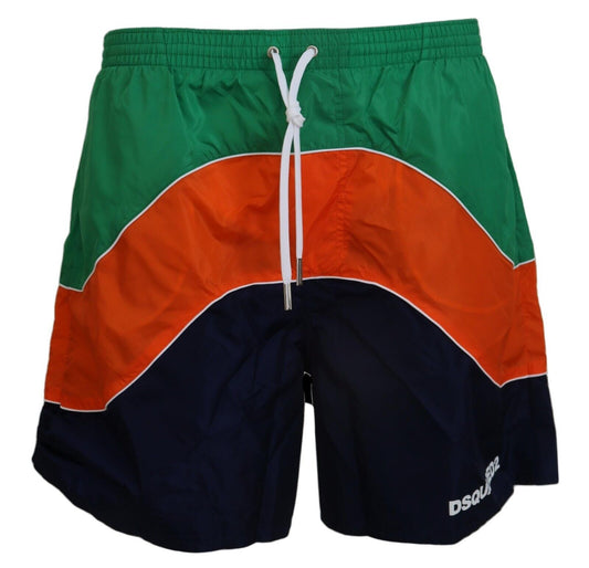 Dsquared² Multicolor Printed Swimshorts Boxer