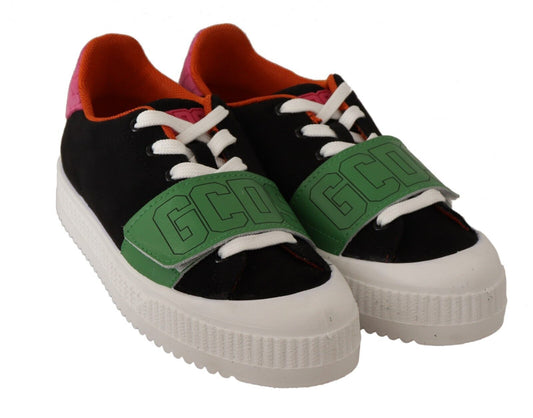 GCDS Stylish Multicolor Low Top Lace-Up Sneakers