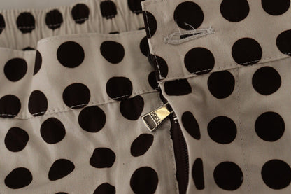 Dolce & Gabbana Elegant Polka Dot Cotton Shorts