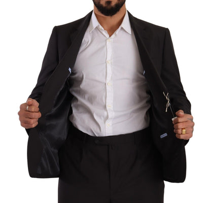 Domenico Tagliente Dark Gray Single Breasted Formal Suit