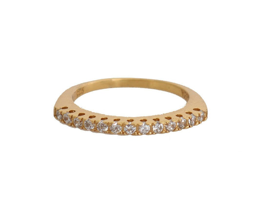 Nialaya Gleaming CZ Crystal Gold-Plated Ring