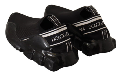 Dolce & Gabbana Chic Black Sorrento Slip-On Sneakers