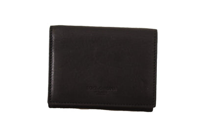 Dolce & Gabbana Elegant Trifold Leather Multi Kit Accessory