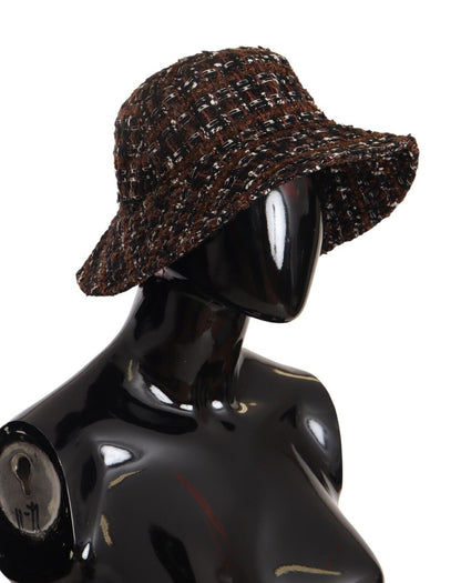 Dolce & Gabbana Multicolor Fabric Woven Wide Brim Bucket Hat