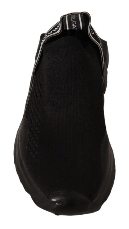 Dolce & Gabbana Chic Black Sorrento Slip-On Sneakers