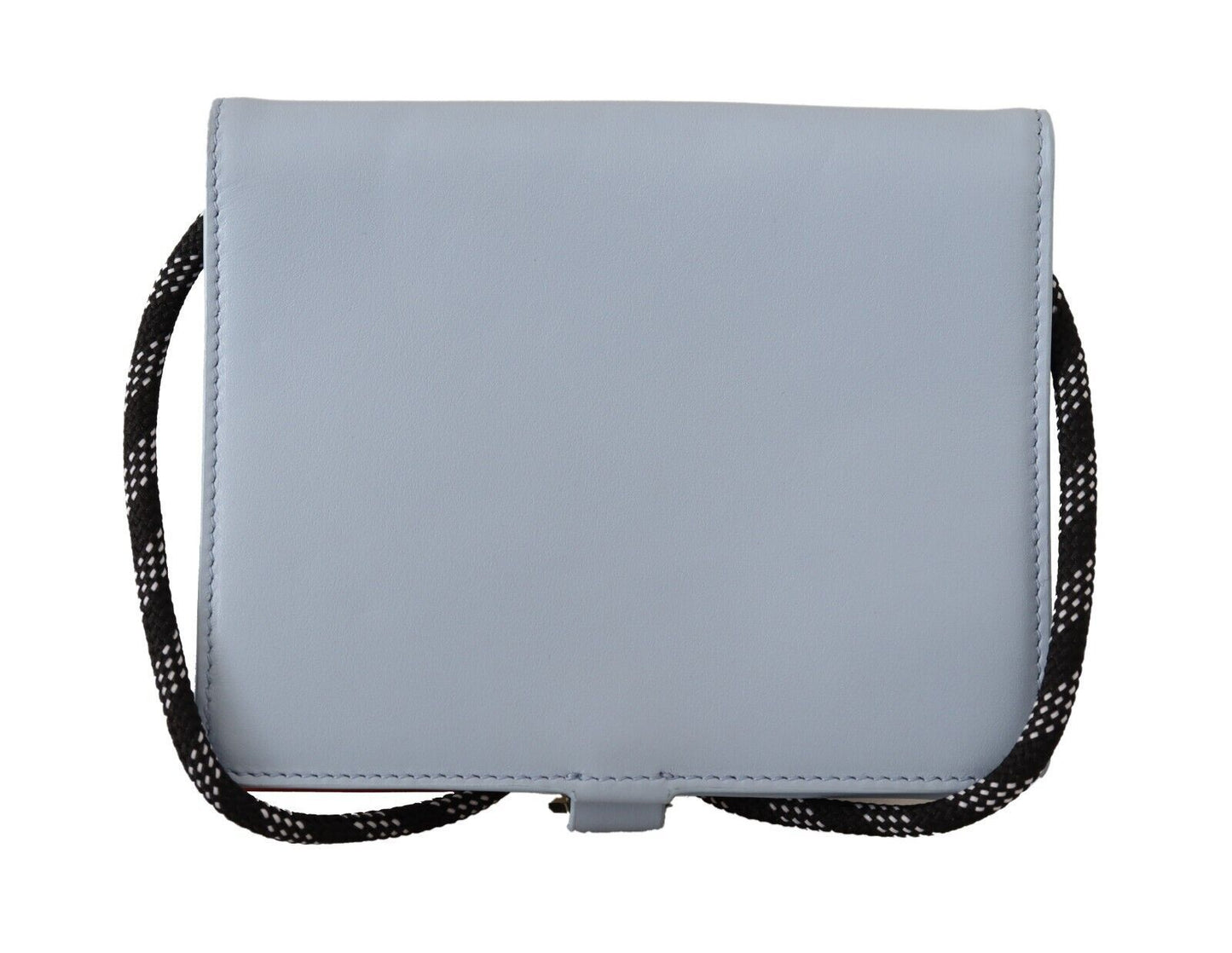 Dolce & Gabbana Elegant Light Blue Leather Bifold Wallet