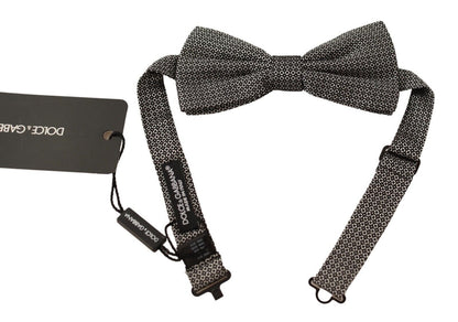 Dolce & Gabbana Multicolor Patterned Adjustable Neck Papillon Bow Tie