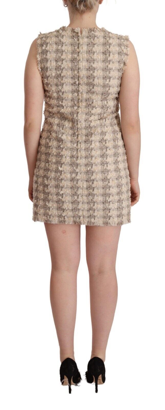 Dolce & Gabbana Chic Checkered Shift Mini Dress