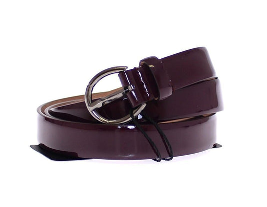 Dolce & Gabbana Elegant Purple Leather Belt - Italian Elegance