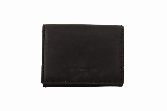Dolce & Gabbana Elegant Leather Trifold Multi Kit with Strap