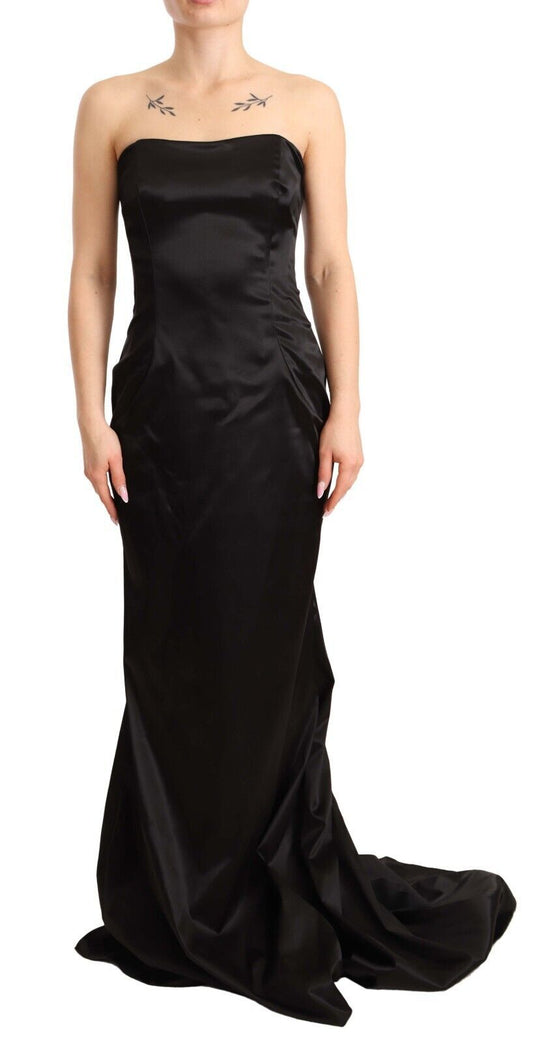 Dolce & Gabbana Elegant Black Strapless Mermaid Dress