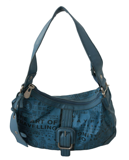 WAYFARER Chic Blue Fabric Shoulder Bag - Perfect for Everyday Elegance