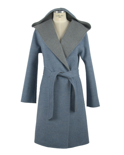 Made in Italy Blue Wool Vergine Jackets & Coat