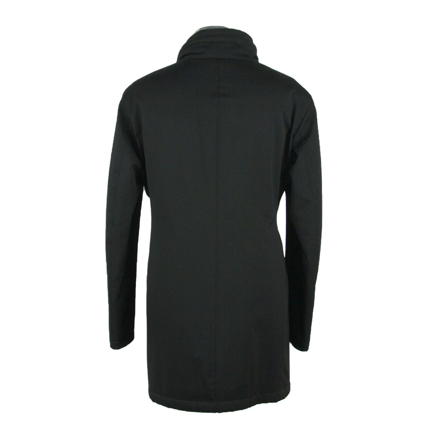 Made in Italy Elegant Black Wool-Blend Jacket