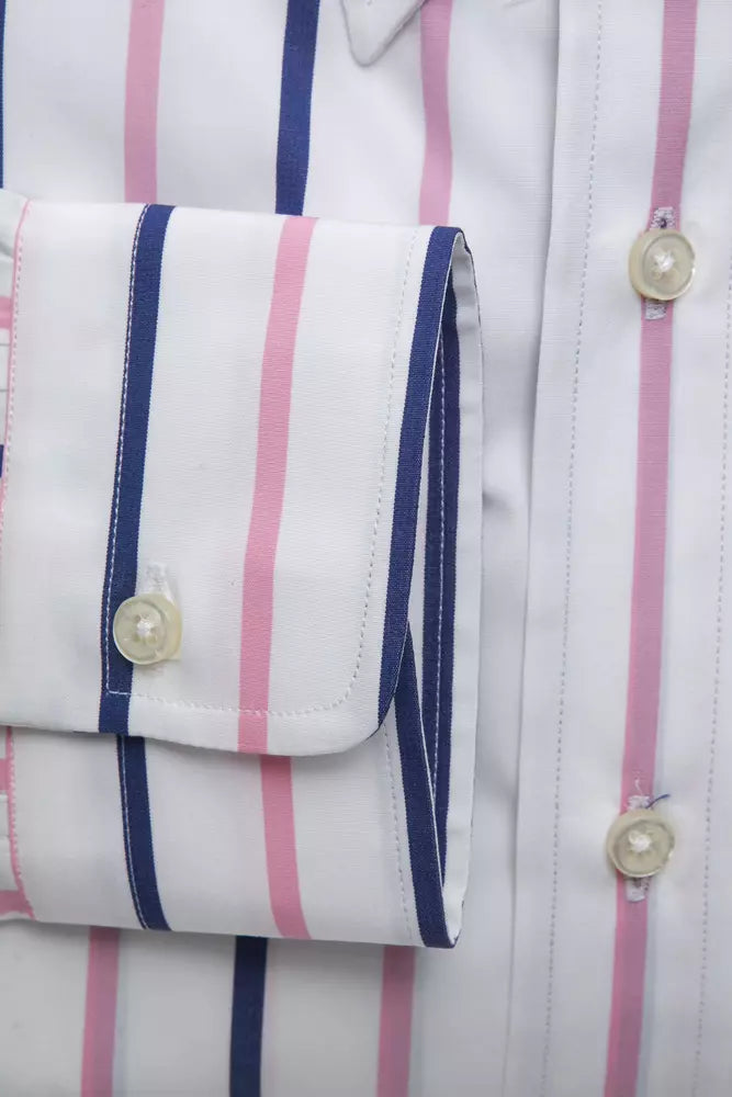Robert Friedman Classic White Cotton Button-Down Shirt