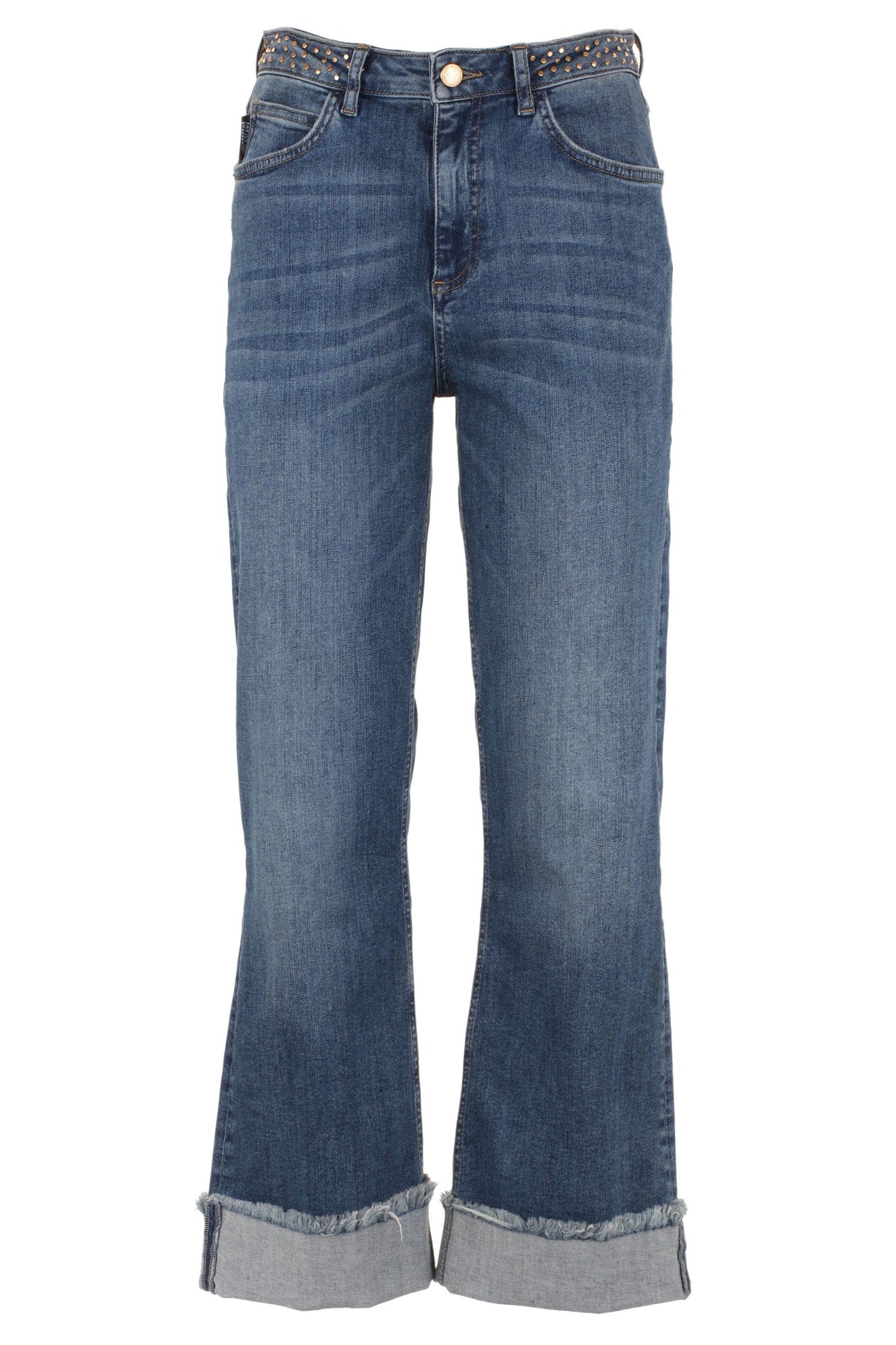 Imperfect Blue Cotton Jeans & Pant