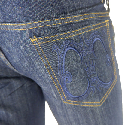 Cavalli Class Blue Cotton Jeans & Pant