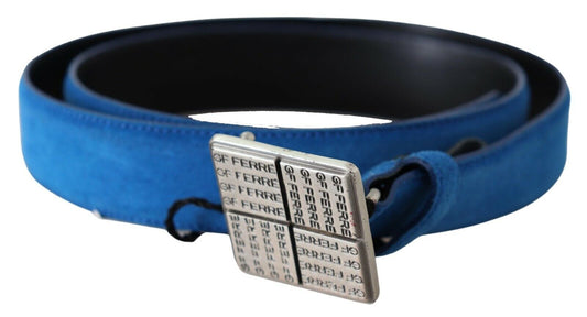 GF Ferre Elegant Royal Blue Leather Belt